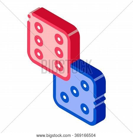 Game Element Glassies Vector Isometric Sign. Color Isolated Symbol Illustration