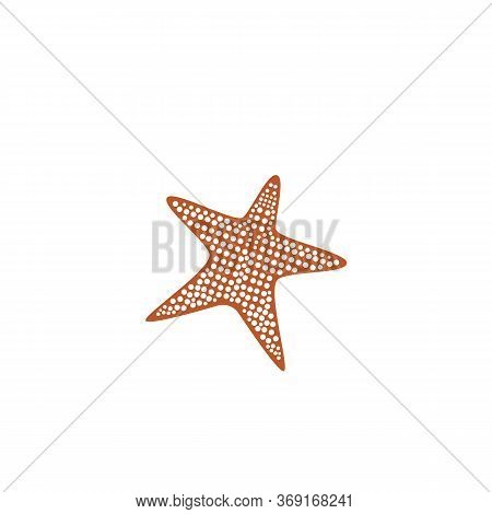 Star Fish Logo Vector Flat Design