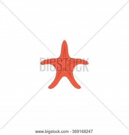 Star Fish Logo Vector Flat Design