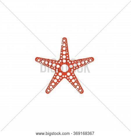 Star Fish Logo Vector Flat Design