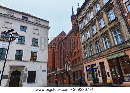 Torun, Poland - December 01, 2016: View Of The The Church Of The Assumption Of The Blessed Virgin Ma