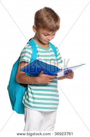 Menino com livros
