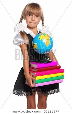 Menina com livros