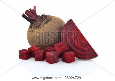 Set Of Beetroot Isolated On White Backgroud