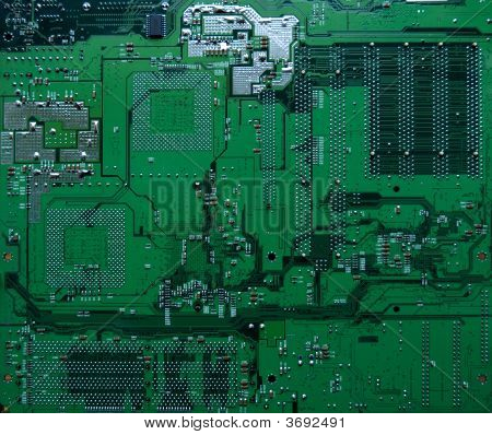 Zielony komputera elektronicznego obiegu