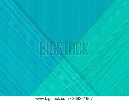 Blue And Turquoise Thin Diagonal Lines On A Turquoise Background. Blue And Turquoise Thin Lines Inte