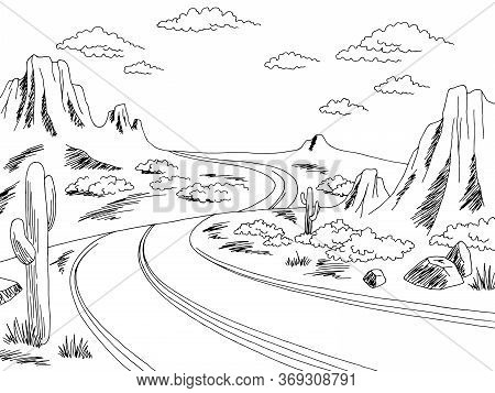 Prairie Road Graphic Vector & Photo (Free Trial) | Bigstock