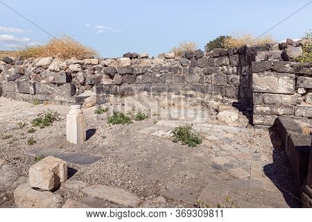 Remains Of The Main Hall Of The Temple In Ruins Of The Greek - Roman City Of The 3rd Century Bc - Th