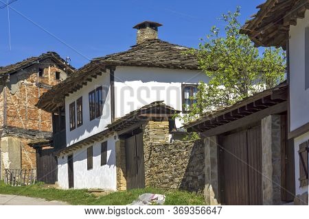 Typical Street And Old Houses At Historical Village Of Staro Stefanovo, Lovech Region, Bulgaria
