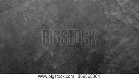 Natural Dark Gray Slate Stone Texture Background
