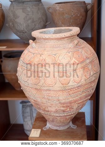 Ancient Greek Exhibits Of The Museum In Milos