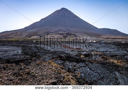 Pico Do Fogo Volcano In Cha Das Caldeiras, Cape Verde
