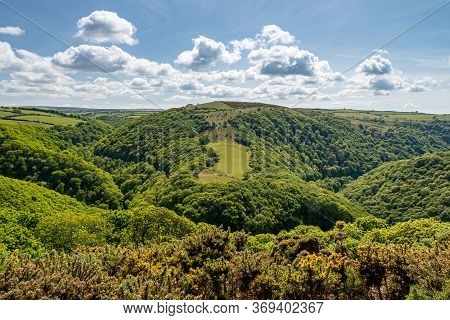 Landscape Photo Of The Doone Valley In Exmoor National Park