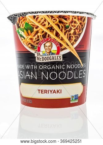 Winneconne,  Wi - 2 June 2020: A Package Right Foods Dr Mcdougalls Asian Noodles In Teriyaki Flavor 