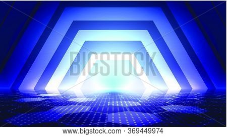 Abstract Light And Shade Creative Technolody Background. Vector Illustration.