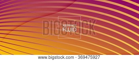 Abstract Flow Pattern. Business Dynamic Design. Fluid Line Texture. Orange Flow Pattern. Wave Memphi