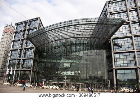 Berlin Central Station Or Hauptbahnhof For German Passenger And Foreign Travelers Use Service Railwa