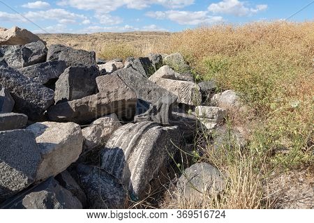 Remains Of Columns In Ruins Of The Greek - Roman City Of The 3rd Century Bc - The 8th Century Ad Hip
