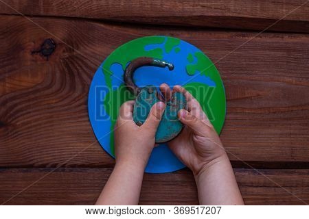 Lockdown Is Over Sign, Open Iron Lock On Wooden Background. Opening Borders Between Countries. End O