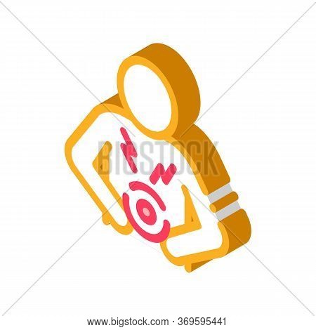 Bellyache Icon Vector. Isometric Bellyache Sign. Color Isolated Symbol Illustration