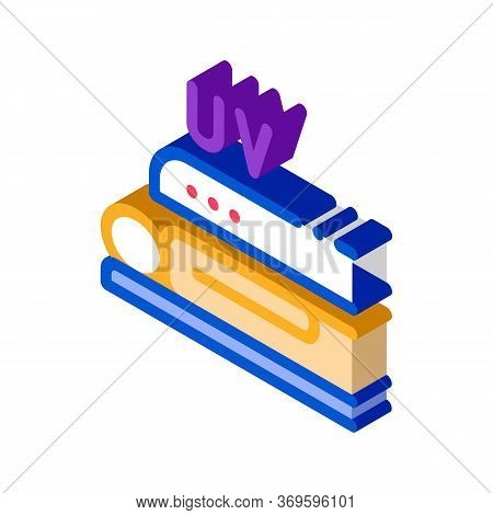 Tanning In Solarium Icon Vector. Isometric Tanning In Solarium Sign. Color Isolated Symbol Illustrat