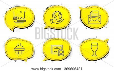 Bumper Cars Sign. Diploma Certificate, Save Planet Chat Bubbles. Mail Correspondence, Beer Glass And