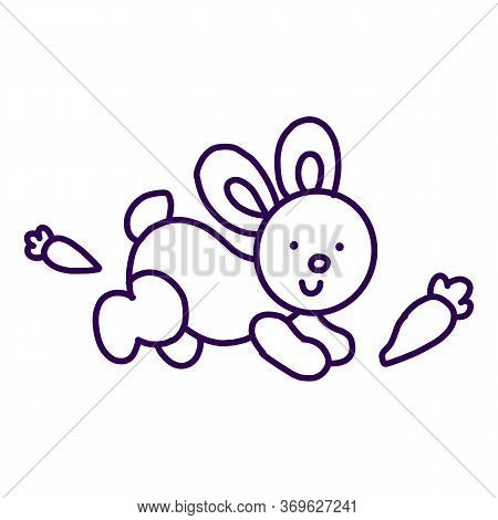 Rabbit Icon Isolated On White Background From Miscellaneous Collection. Rabbit Icon Trendy And Moder