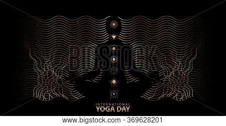 21 June-international Yoga Day,yoga Body Posture, Vector Illustration - Vector