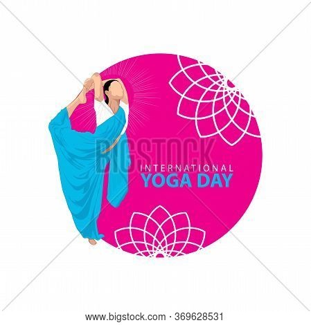 21 June-international Yoga Day,yoga Body Posture, Vector Illustration - Vector