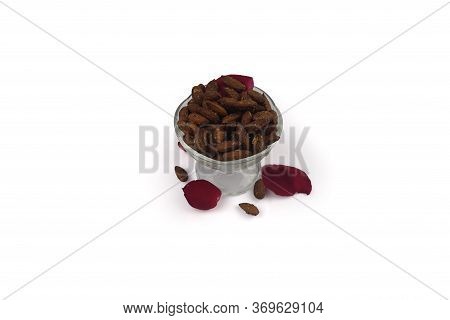 Dry Fruits Flavor In A White Background
