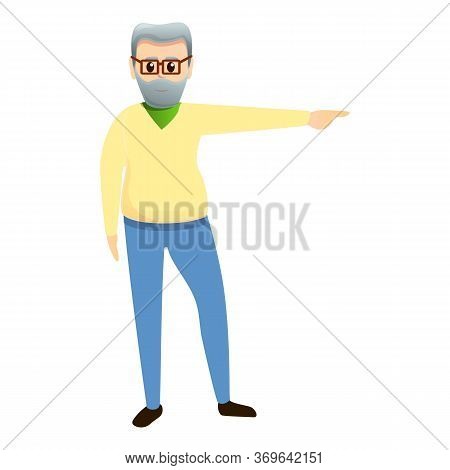 Granddad Icon. Cartoon Of Granddad Vector Icon For Web Design Isolated On White Background