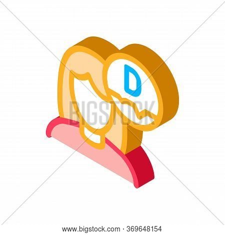 Girl Liposoluble Vitamin Icon Vector. Isometric Girl Liposoluble Vitamin Sign. Color Isolated Symbol