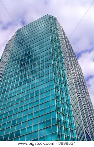 A Glass Covered Skyscraper In Tokyo