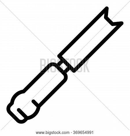 Chisel Equipment Icon. Outline Chisel Equipment Vector Icon For Web Design Isolated On White Backgro