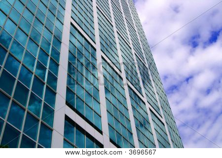 A Glass Covered Skyscraper In Tokyo