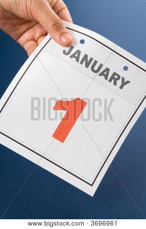 Giorno di calendario nuovo Year\