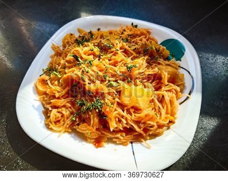 Homemade Noodles With Lot Of Vegetables So Tasty And Beautiful