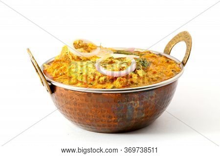 Indian Style Cottage Cheese Vegetarian Curry Dish. Kadai Paneer - Traditional Indian Food