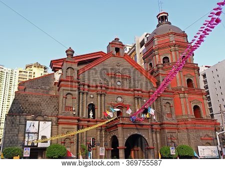 Manila, Philippines - September 24, 2018: View On Binondo Church, Also Known As The Minor Basilica O