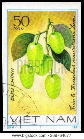 Saint Petersburg, Russia - May 31, 2020: Postage Stamp Issued In The Vietnam With The Image Of The J