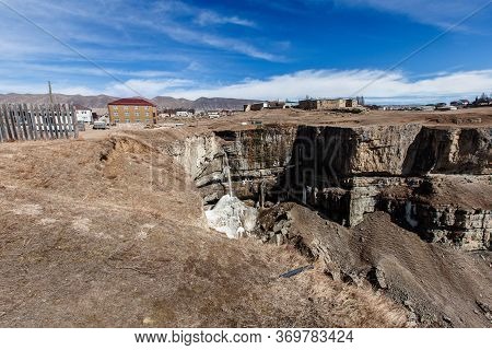 Hunzah.tobot Waterfall.canyon Of Khunzakh.sights Of The Caucasus Russia, Dagestan