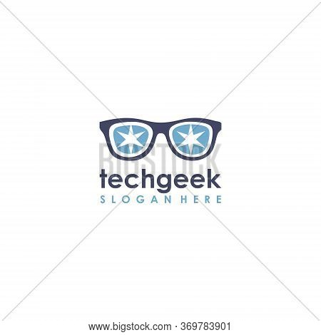 Tech Geek Logo Template Minimalist Vector Templates
