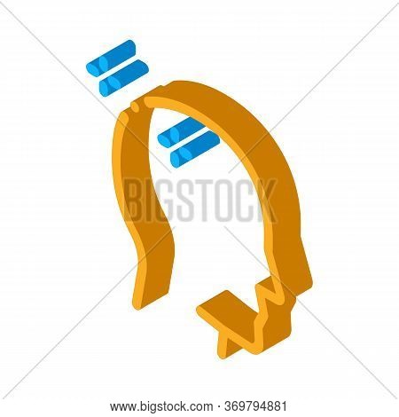 Baldheaded Man Icon Vector. Isometric Baldheaded Man Sign. Color Isolated Symbol Illustration