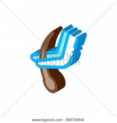 Plucking Hair Icon Vector. Isometric Plucking Hair Sign. Color Isolated Symbol Illustration