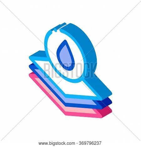 Absorbent Layers Icon Vector. Isometric Absorbent Layers Sign. Color Isolated Symbol Illustration