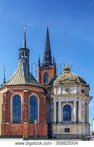 The Riddarholm Church Is The Burial Church Of The Swedish Monarchs. It Is Located On The Island Of R