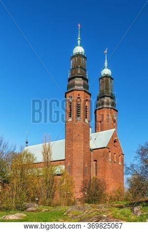 Hogalid Church Is The Red Brick Church Built In 1923 Year In Romantic Style, Stockholm, Sweden