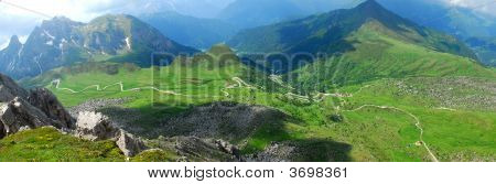 Panorama en Dolomitas