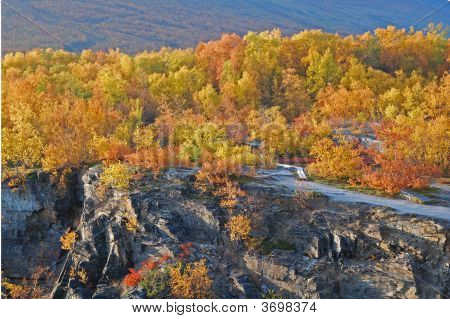 Paesaggio autunnale In Svezia