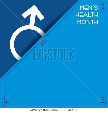 Vector Illustration For Men's Health Awareness Month Which Is Observed In Month Of June